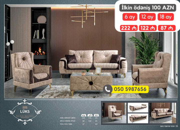 Modern, avanqard və klassik yumşaq mebel dəstləri tək