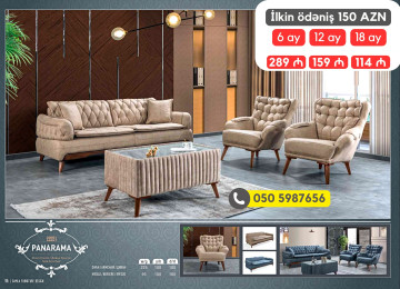 Modern, avanqard və klassik yumşaq mebel dəstləri tək