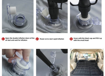 Çatırılma var. Hava Döşəyi. Avtomobil, səyahət, kampinq,