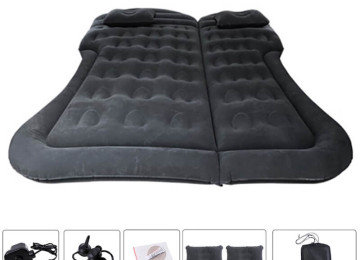 Çatırılma var. Hava Döşəyi. Avtomobil, səyahət, kampinq,