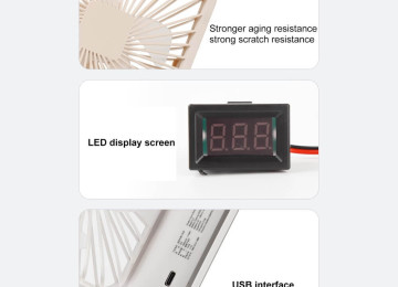 Stolüstü USB və batareya ilə işləyən ventilyator batareya
