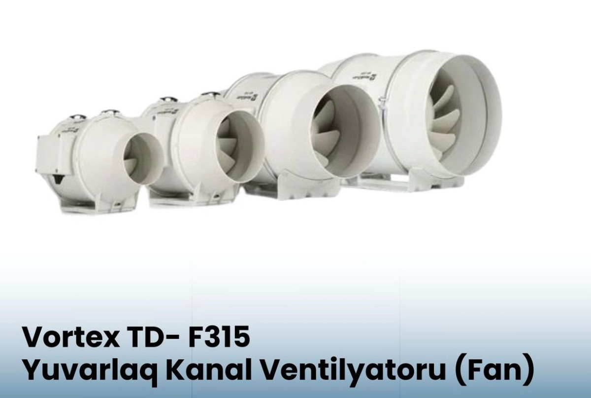 Havalandırma-Ventilyator TT-315 Ventilyator TT-315 Qiyməti: 300 AZN Havalandırma, isitmə və