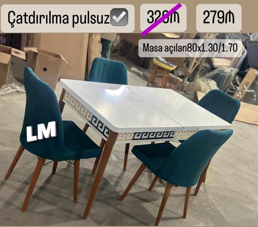 *Masa dəsti* 💥 _🇹🇷 *TÜRK FABRİKA🇹🇷*_ _*ENDİRİMLƏ*_ : *279₼*