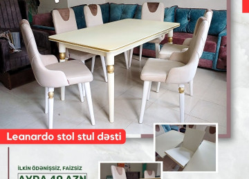 Diqqət, ilkin ödənişsiz və faizsiz kreditlə LEANARDO masa