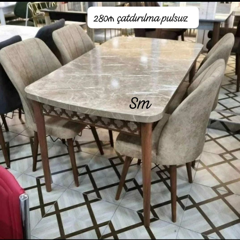 Stol stul desti * ✨✨ ENDİRİM 😍* Kuxna üçün stol stul dəsti 4 stul 1 açılan