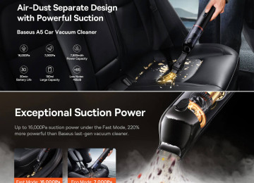 Yeni. Çatdırılma var 16.000Pa/130W Super Güclü, 30 dəqiqəyə