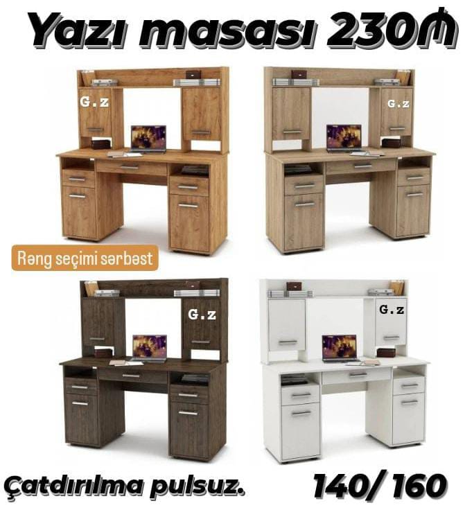 *Yazı Masası 💫230Azn* ✔️Material Rusiya İstehsalı Laminat