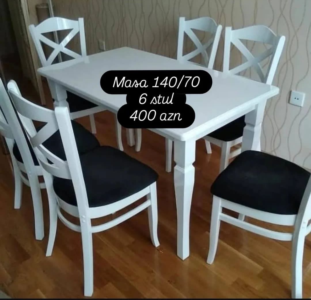 Masa və oturacaqlar Fabrik istehsalı Anbardan birbaşa satış