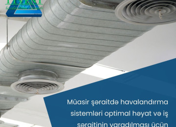 Havalandırmanın quraşdırılması və təmiri Qiyməti: 10AZN