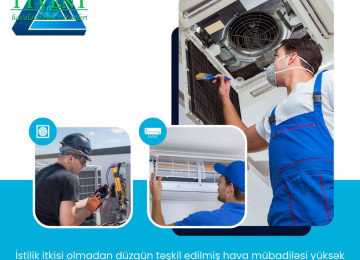 Havalandırmanın quraşdırılması və təmiri Qiyməti: 10AZN