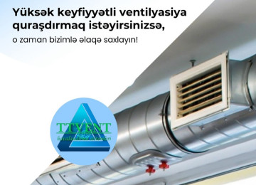 Havalandırmanın quraşdırılması və təmiri Qiyməti: 10AZN