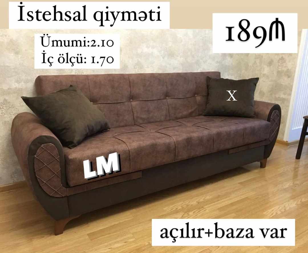 💫 *Divan* _*ENDİRİMLƏ*_ 💃🏻 Qiymət : *189 ₼* Yeni və