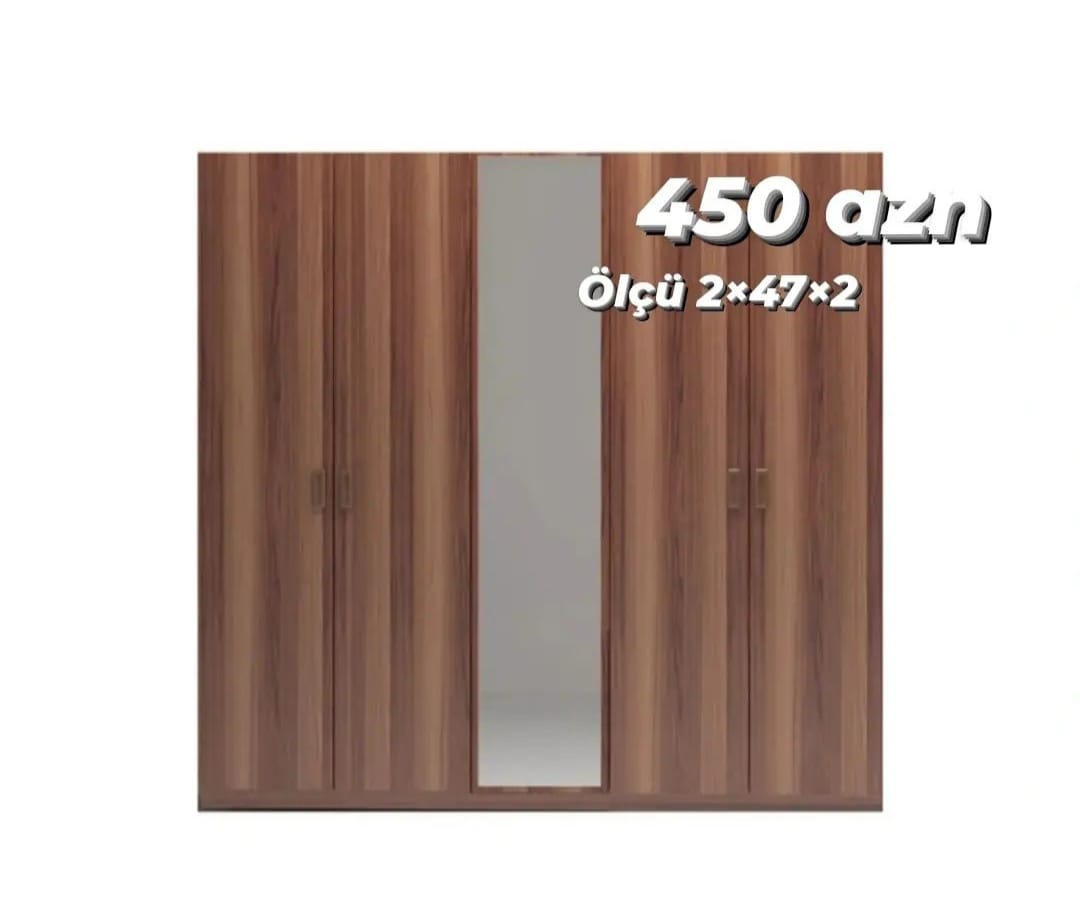 Paltar dolabı Sifarişlə hazırlanır Rəng seçimi var Ölçü