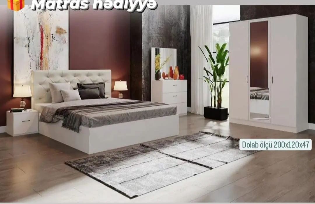 Yataq otağı mebeli Sifarişlə hazırlanır Rəng seçimi var