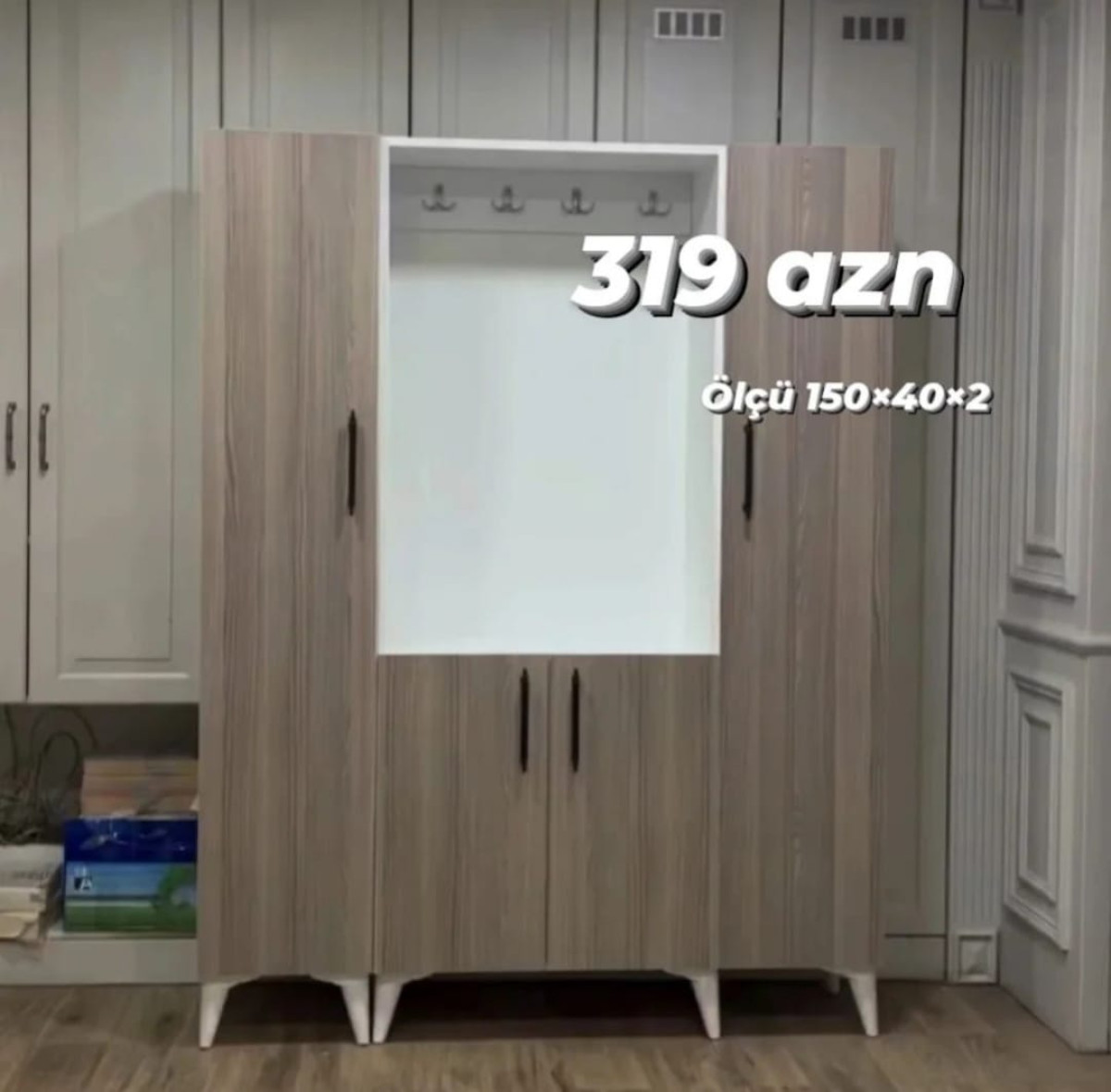 Dəhliz dolabı Dəhliz dolabı Sifarişlə hazırlanır Rəng seçimi var Ölçü