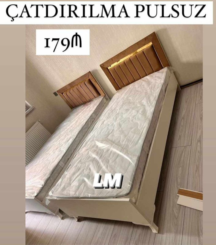 Çarpayı *Tək çarpayı+matras🎁* _*SİFARİŞLƏ VƏ YENİ*_ *Qiymət :