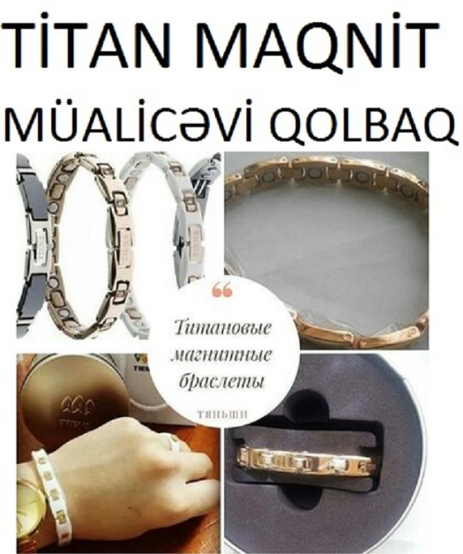 * Titan Maqnit Müalicəvi BioEnerji Qolbaqlar * -Depoda