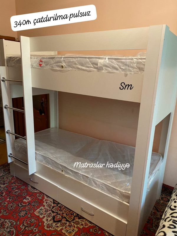İki mertebe *İkimertebeli çarpayı* *Qiymət 340 azn* modellerimiz