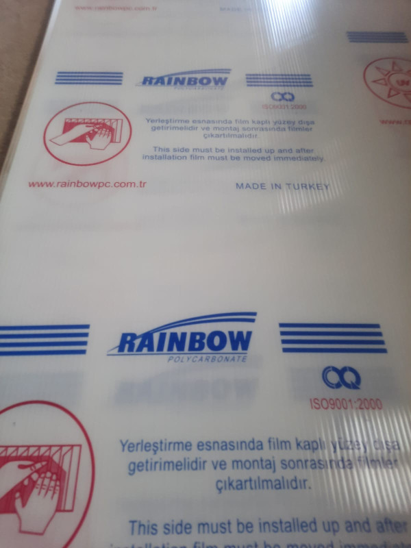 3 kameralı polikarbonatın satışı. Polikarbonat satışı.