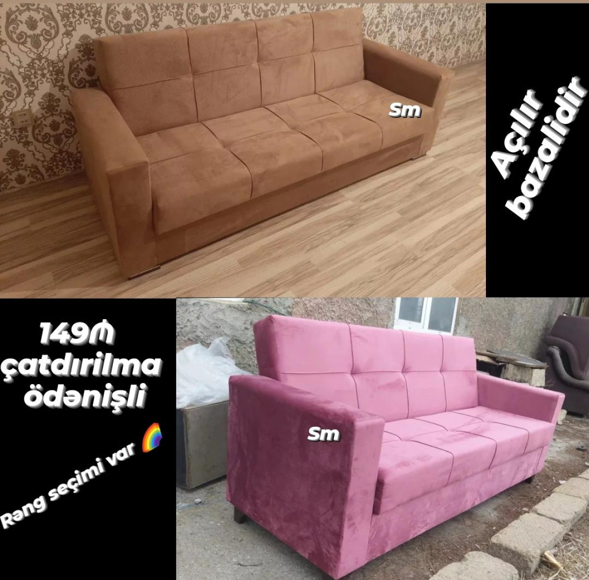Divan *SİFARİŞLE* hazirlanan Divanlarimiz * *Qiymet 149 💸 manat*