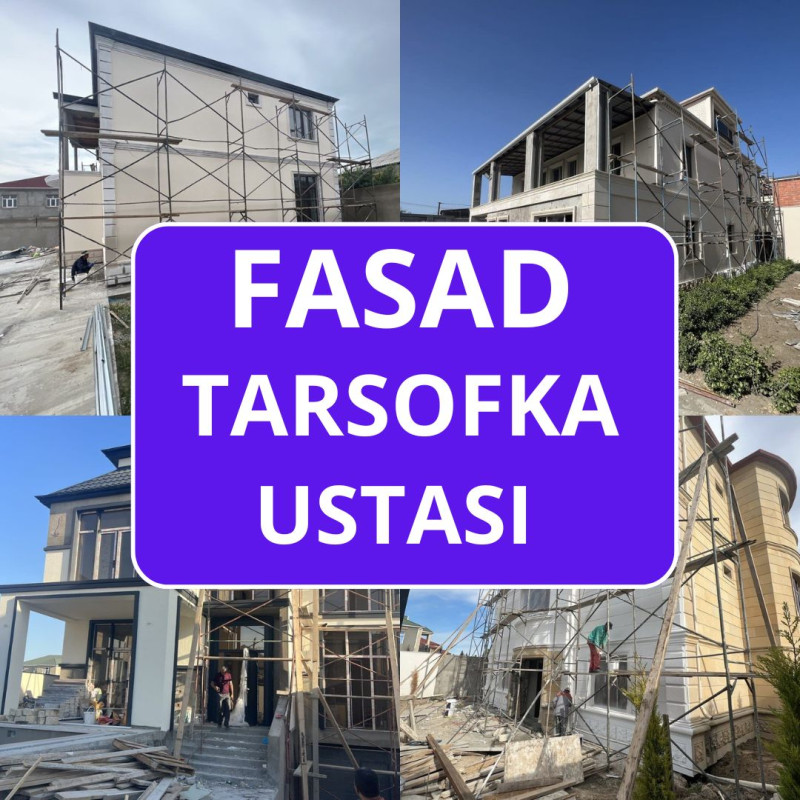 Fasad isleri Fasad isleri görülür. Tarsofka Ustasi, Fasad Boya isleri,