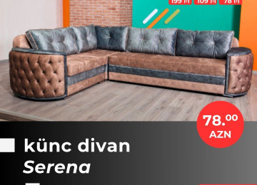Əla fürsəti qaçırmayın! Yeni model künc divanlarını cəmi