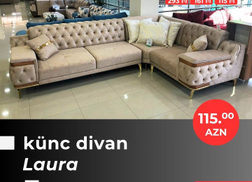 Əla fürsəti qaçırmayın! Yeni model künc divanlarını cəmi