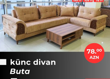 Əla fürsəti qaçırmayın! Yeni model künc divanlarını cəmi