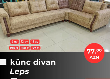 Əla fürsəti qaçırmayın! Yeni model künc divanlarını cəmi