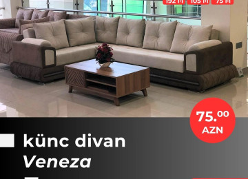 Əla fürsəti qaçırmayın! Yeni model künc divanlarını cəmi