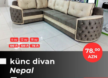 Əla fürsəti qaçırmayın! Yeni model künc divanlarını cəmi