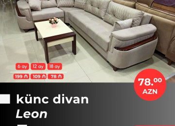 Əla fürsəti qaçırmayın! Yeni model künc divanlarını cəmi