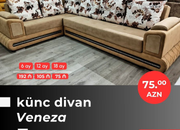 Əla fürsəti qaçırmayın! Yeni model künc divanlarını cəmi