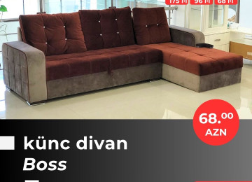 Əla fürsəti qaçırmayın! Yeni model künc divanlarını cəmi