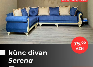 Əla fürsəti qaçırmayın! Yeni model künc divanlarını cəmi