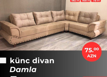 Əla fürsəti qaçırmayın! Yeni model künc divanlarını cəmi