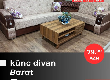 Əla fürsəti qaçırmayın! Yeni model künc divanlarını cəmi