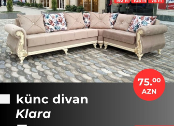 Əla fürsəti qaçırmayın! Yeni model künc divanlarını cəmi