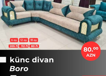 Əla fürsəti qaçırmayın! Yeni model künc divanlarını cəmi