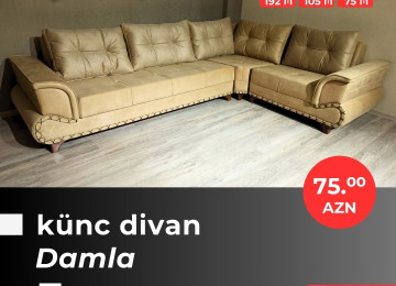 Əla fürsəti qaçırmayın! Yeni model künc divanlarını cəmi