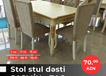 Diqqət! Onlarla çeşidlə gəldik! Stol stul dəstlərini indi 3