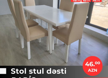 Diqqət! Onlarla çeşidlə gəldik! Stol stul dəstlərini indi 3