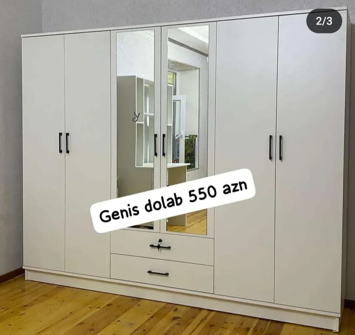 Geniş dolab Geniş dolab Sifarişlə hazırlanır Rəng seçimi var Qiymət