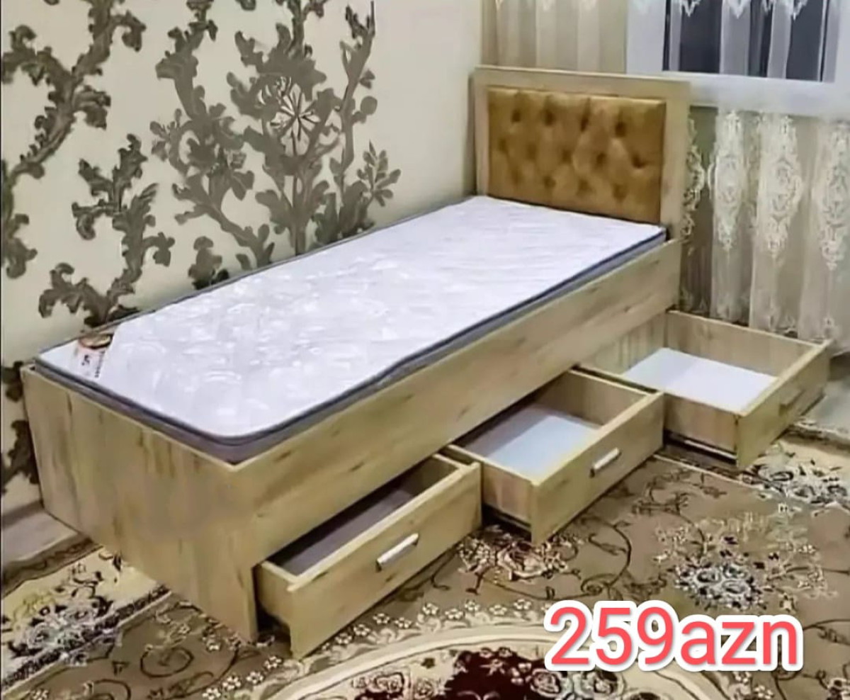 Siyirməli çarpayı Sifarişlə hazırlanır Rəng seçimi var Ölçü