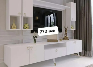 Tv stend Sifarişlə hazırlanır Rəng seçimi var Qiymət 270azn