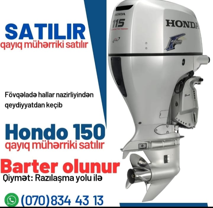 Honda 150 qayıq üçün motor satılır. 📑 SƏNƏDLƏRİ