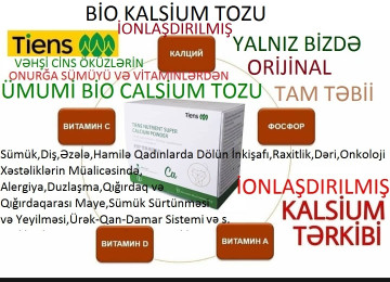"Bio Kalsium (Ümumi Ca) Tozu"-Az Sayda Satışda.Endirimdə