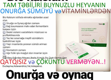 "Bio Kalsium (Ümumi Ca) Tozu"-Az Sayda Satışda.Endirimdə