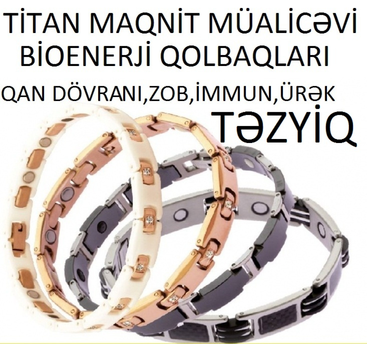 Titan Maqnit Müalicəvi Qolbağ * Titan Maqnit Müalicəvi BioEnerji Qolbaqlar * -Depoda