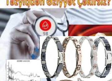* Titan Maqnit Müalicəvi BioEnerji Qolbaqlar * -Depoda